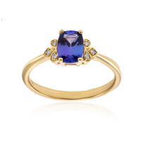 10K AAA Tanzanite Gold Ring