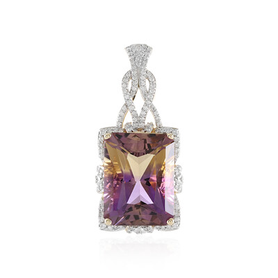 14K Ametrine Gold Pendant (SUHANA)