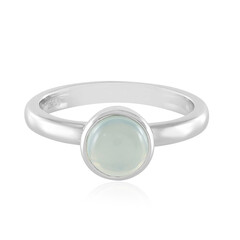 Blue Chalcedony Silver Ring