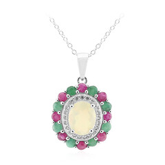 Welo Opal Silver Necklace