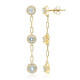 14K AAA Brazilian Aquamarine Gold Earrings (CIRARI)