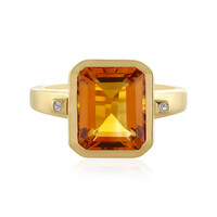 Madeira Citrine Silver Ring