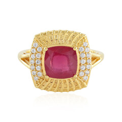 Bemainty Ruby Silver Ring