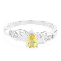 Yellow Sapphire Silver Ring