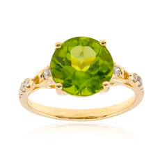 14K Dashihe Peridot Gold Ring (CIRARI)