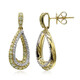 14K SI2 Yellow Diamond Gold Earrings (CIRARI)