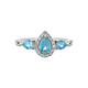 Sky Blue Topaz Silver Ring