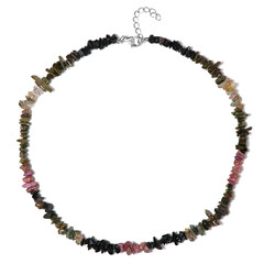 Fancy Tourmaline Silver Necklace