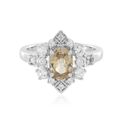 Canary Zircon Silver Ring