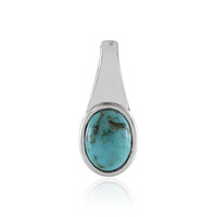 Kingman Blue Mojave Turquoise Silver Pendant