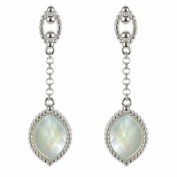 Mother of Pearl Silver Earrings