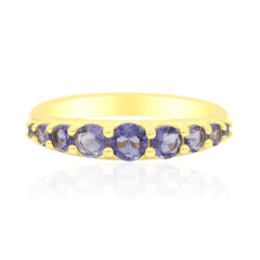 Iolite Silver Ring