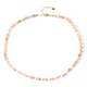 Pink Opal Silver Necklace (Riya)