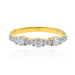 18K IF (D) Diamond Gold Ring