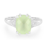 Prehnite Silver Ring