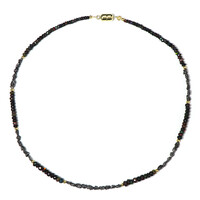 Black Diamond Silver Necklace