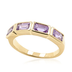 9K Unheated Ceylon Purple Sapphire Gold Ring