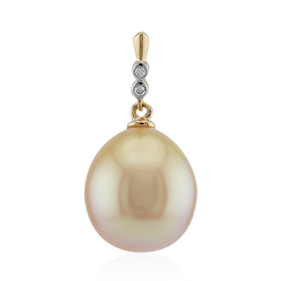 18K Kabira Golden South Sea Pearl Gold Pendant (TPC)