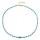 Neon Blue Apatite Silver Necklace (Riya)