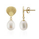 White Freshwater Pearl Silver Earrings