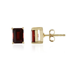 Mozambique Garnet Silver Earrings