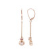 9K Madagascan Morganite Gold Earrings (KM by Juwelo)