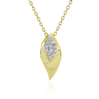 9K Flawless (F) Diamond Gold Necklace (LUCENT DIAMONDS)