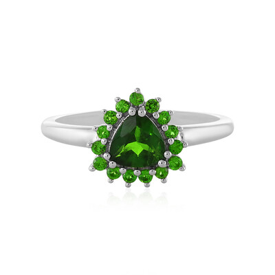 Russian Diopside Silver Ring