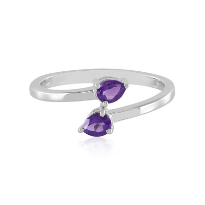 Siberian Amethyst Silver Ring