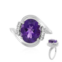 Siberian Amethyst Silver Ring