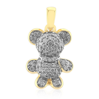 9K SI1 (G) Diamond Gold Pendant (Annette)