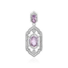 Rose de France Amethyst Silver Pendant