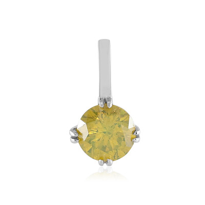 I2 Yellow Diamond Platinum Pendant