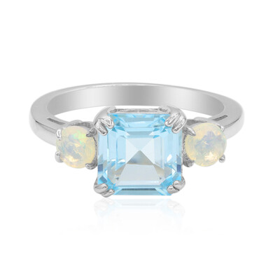 Sky Blue Topaz Silver Ring