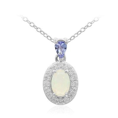 Welo Opal Silver Necklace