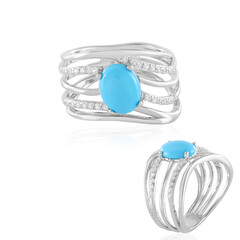 Sleeping Beauty Turquoise Silver Ring