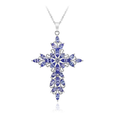 Tanzanite Silver Necklace