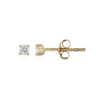 9K Flawless (F) Diamond Gold Earrings