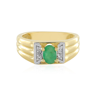 Socoto Emerald Silver Ring