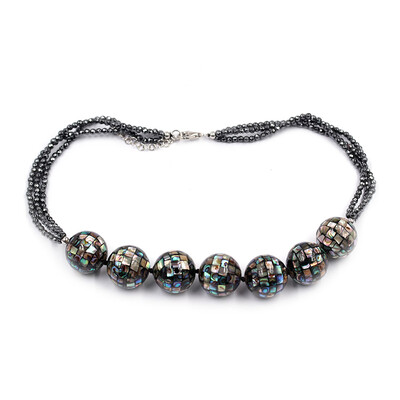 Black Hematite Silver Necklace