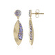 Tanzanite Silver Earrings