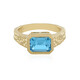 Swiss Blue Topaz Silver Ring