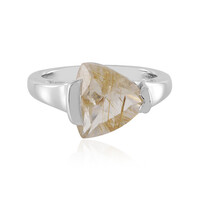 Rutile Quartz Silver Ring