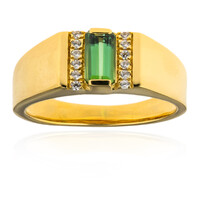 Benedito Green Tourmaline Silver Ring