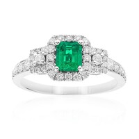 18K Colombian Emerald Gold Ring (CIRARI)