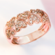 9K SI1 Argyle Rose De France Diamond Gold Ring (Annette)