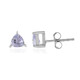 Unheated Tanzanite Silver Earrings