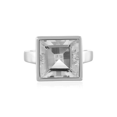 White Quartz Silver Ring (MONOSONO COLLECTION)