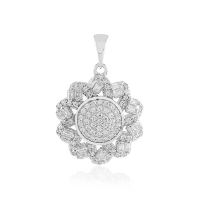 Zircon Silver Pendant