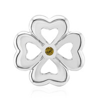 Yellow Sapphire Silver Charm